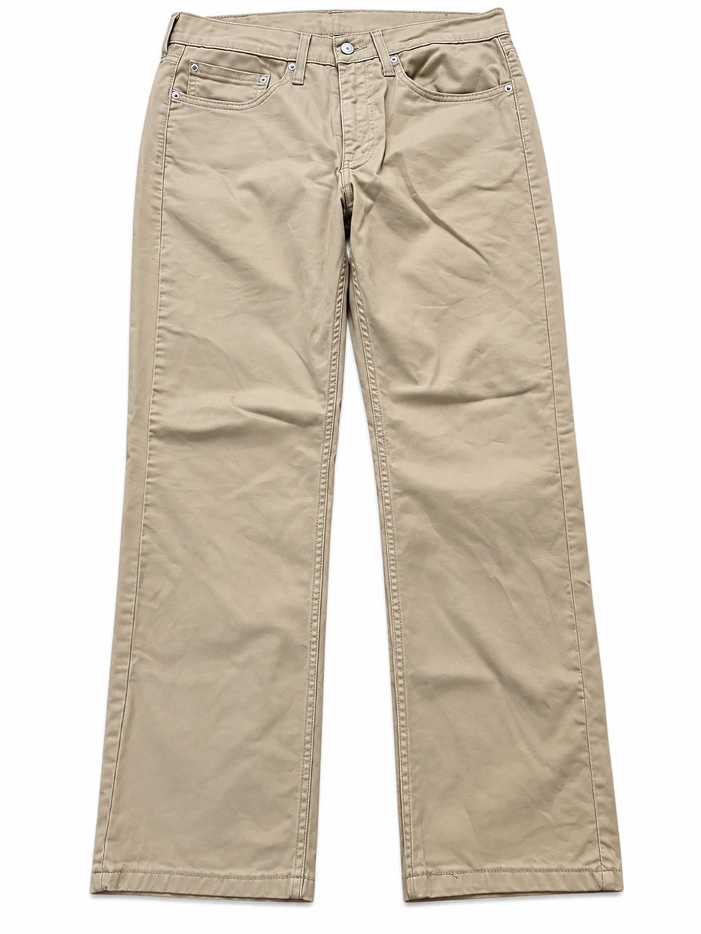 Levi’s 514 Straight Fit Men’s Pants W34 L30 Khaki Tan 5 Pocket”.